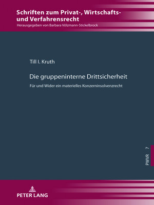 cover image of Die gruppeninterne Drittsicherheit
